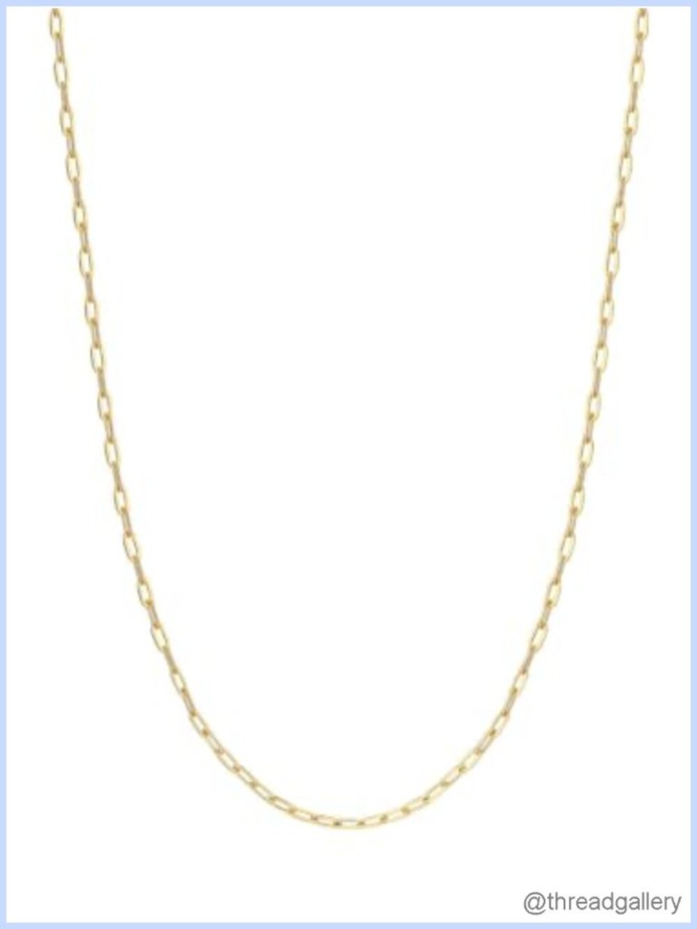 Paperclip Chain Necklace 20in Stainless Steel Layering Minimalist